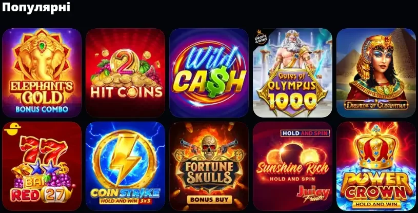 популярні ігри казино 777