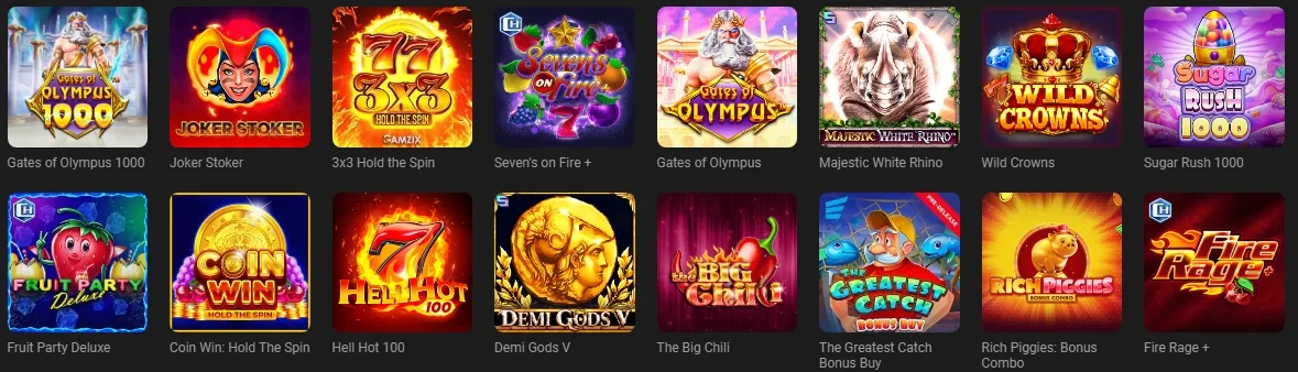 популярні ігрові автомати казино GG.Bet